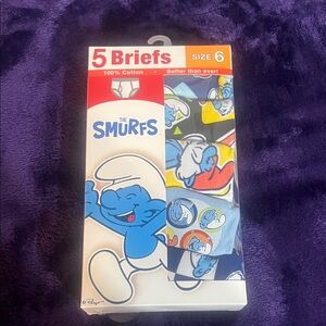 The Smurfs Kids Briefs - Blue and Multicolor